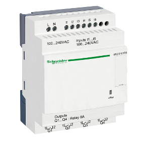 SR2D101FU compact smart relay Zelio Logic - 10 I O - 100..240 V AC - no clock - no display